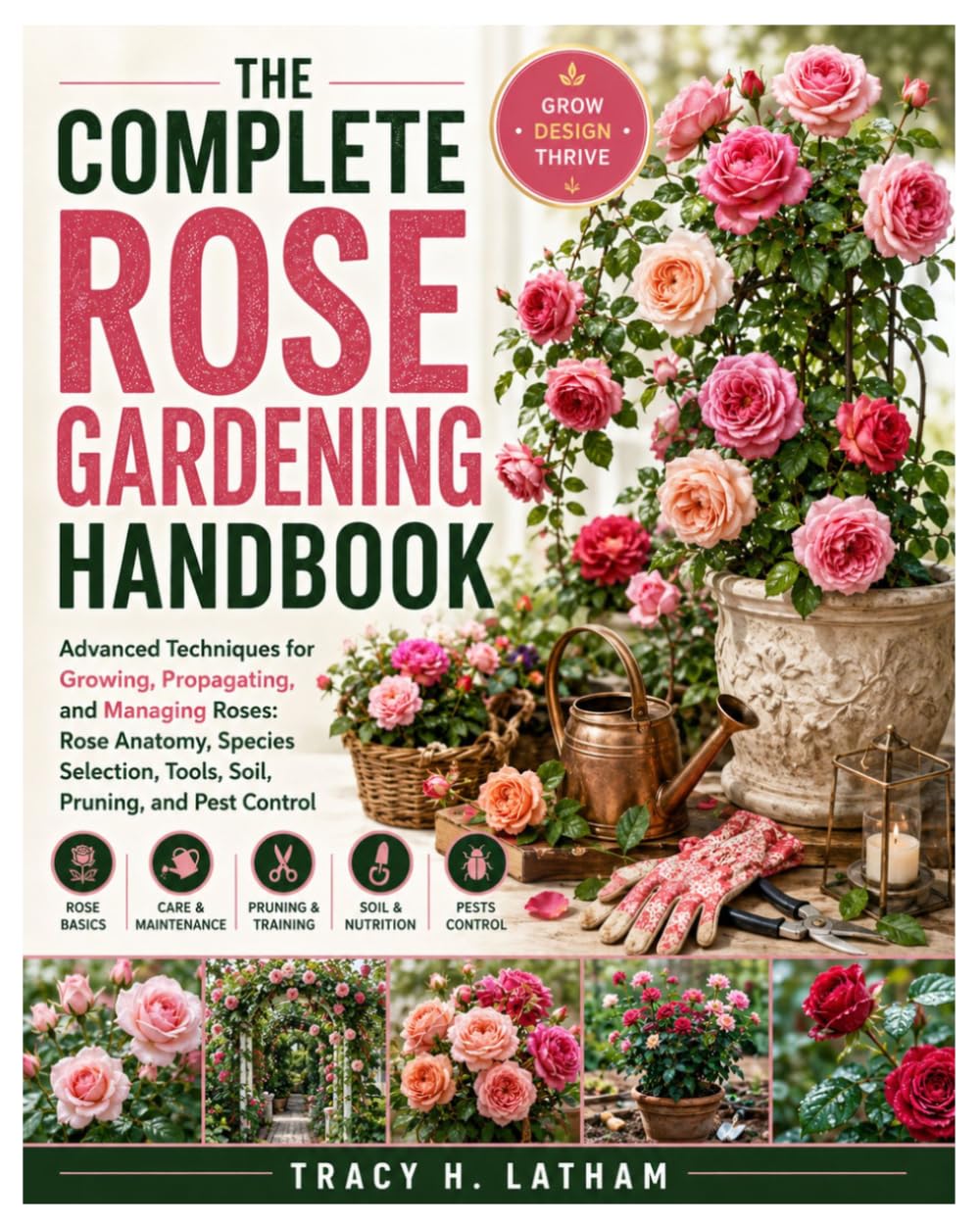 The Complete Rose Gardening Handbook: Advanced Techniques for Growing, Propagating, and Managing Roses: Rose Anatomy, Species Selection, Tools, Soil, Pruning, and Pest Control