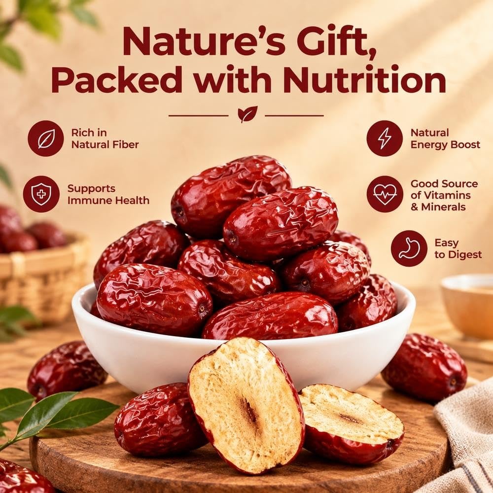 Datteri rossi secchi premium 500g