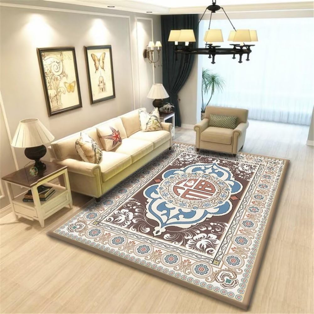 Tapis chambre ado fille floral pour coin gamer et bureau moderne