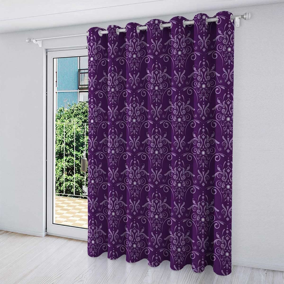 Eggplant Window Curtain Panels Purple Lilac Drapes Short Room