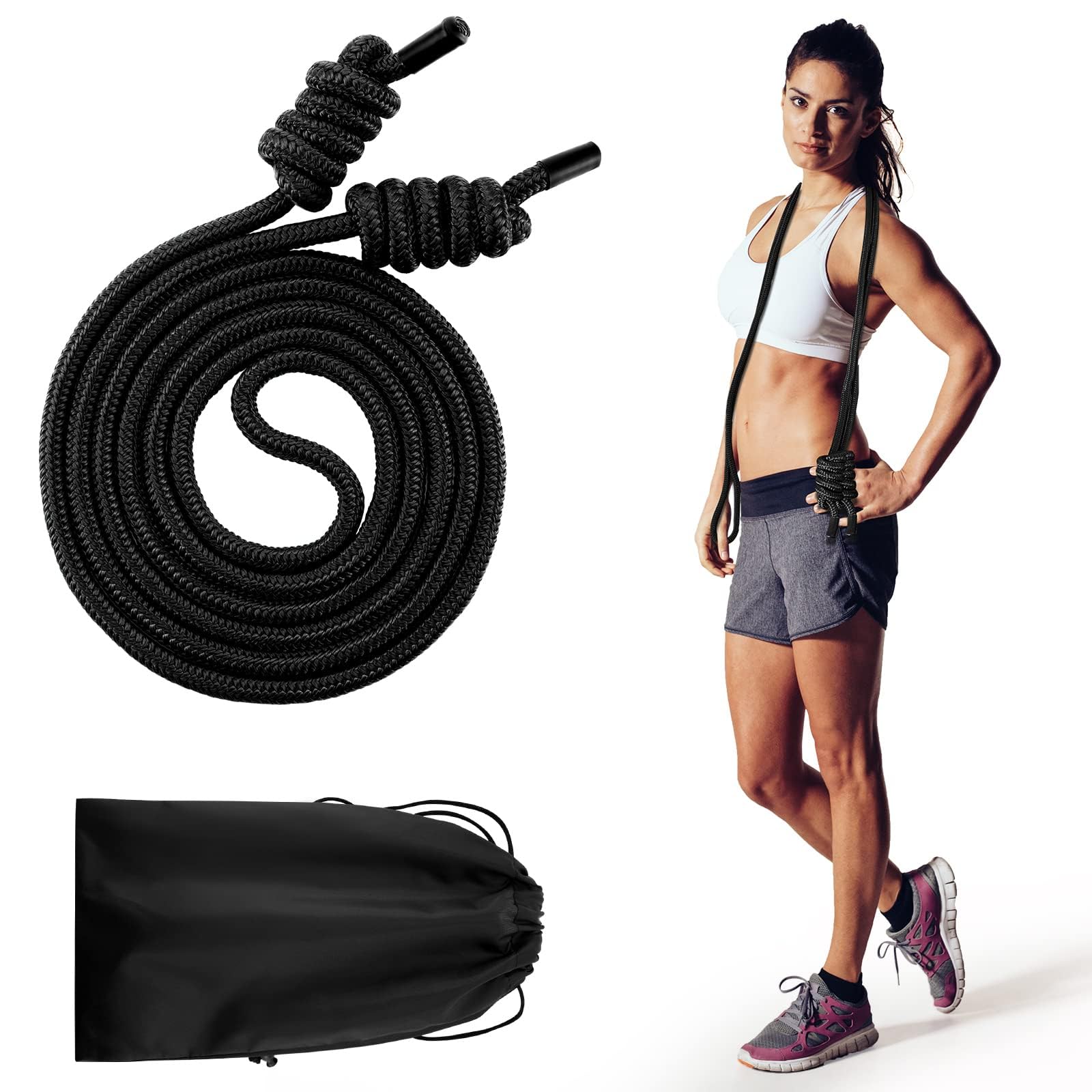 See full amazon price history chart for Exercise Jump Ropes, Fitness Flow Double Braid Workout Rope with Cloth Bags, Adjustable Length Jump Ropes for Freestyle Skipping Working out Men Women Home Gym Indoor Outdoor, 9 ft (Black, 1 Pcs) Exercise Jump Ropes, Fitness Flow Double Braid Workout Rope with Cloth Bags, Adjustable Length Jump Ropes for Freestyle Skipping Working out Men Women Home Gym Indoor Outdoor, 9 ft (Black, 1 Pcs) (B0CCVMPPGK) Amazon Price History, Amazon Price Tracker