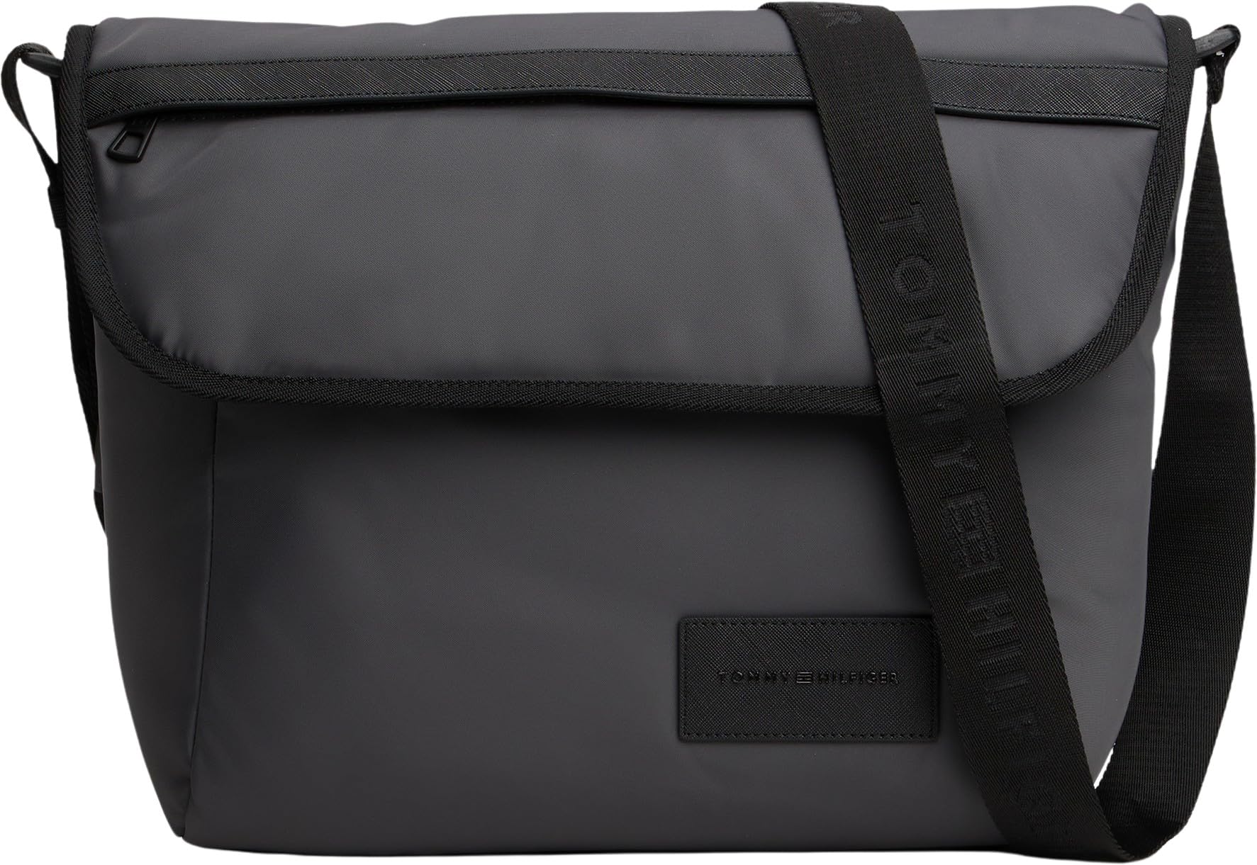 Tommy Hilfiger Men's TH REPREVE MESSENGER AM0AM13998 Messenger, GREY, One Size