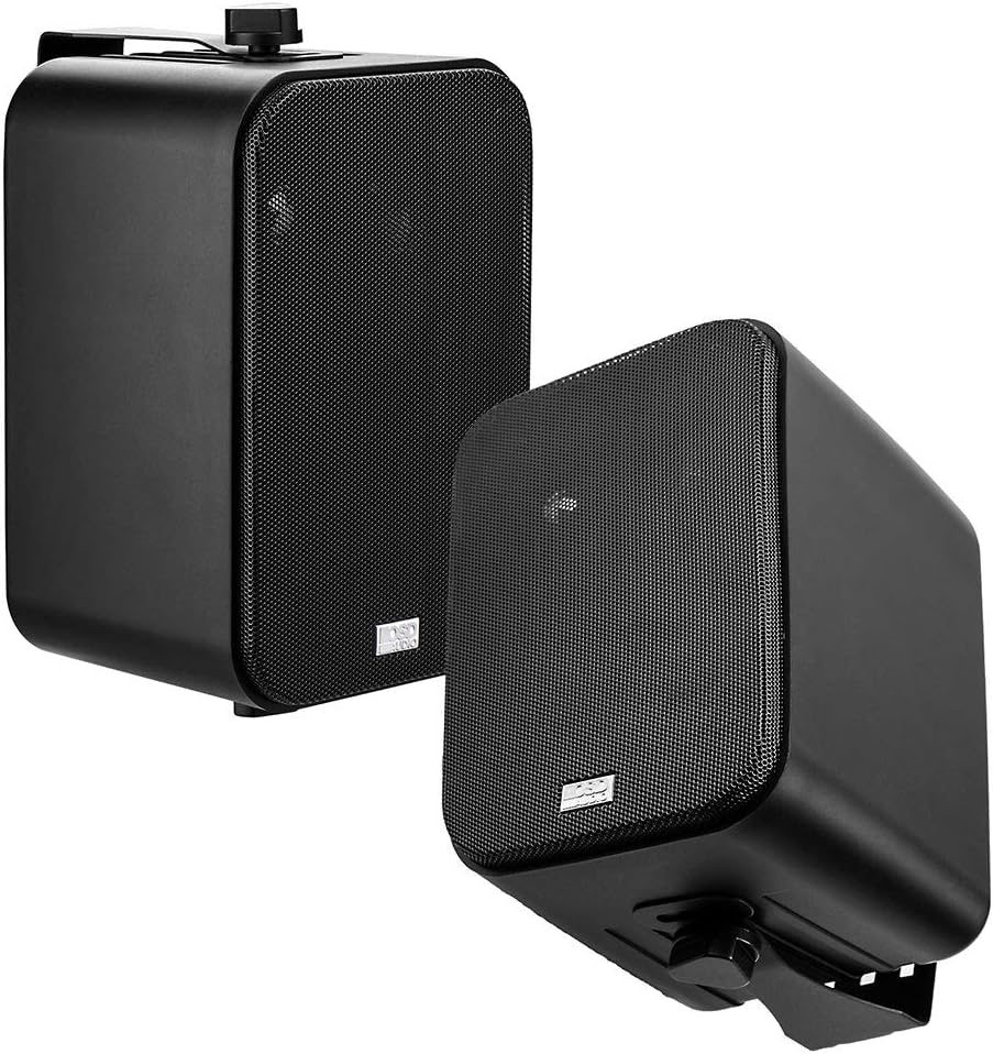 AP450 4-Inch 110W 3-Way Indoor/Outdoor Weather-Resistant Patio Speakers - - (Pair, Black)