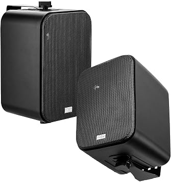 OSD Audio 4" Outdoor Patio Speaker Pair 80W, IP54 Weather Resistant, Aluminum Grilles Black AP450