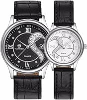 Vista 1 de DREAMING Q&P Relojes de pulsera de cuero ultrafinos para él y para ella