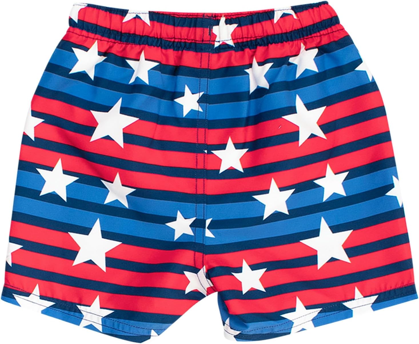 RUGGEDBUTTS Boys UPF50+ Sun Protection Striped Color Block Swim Trunks