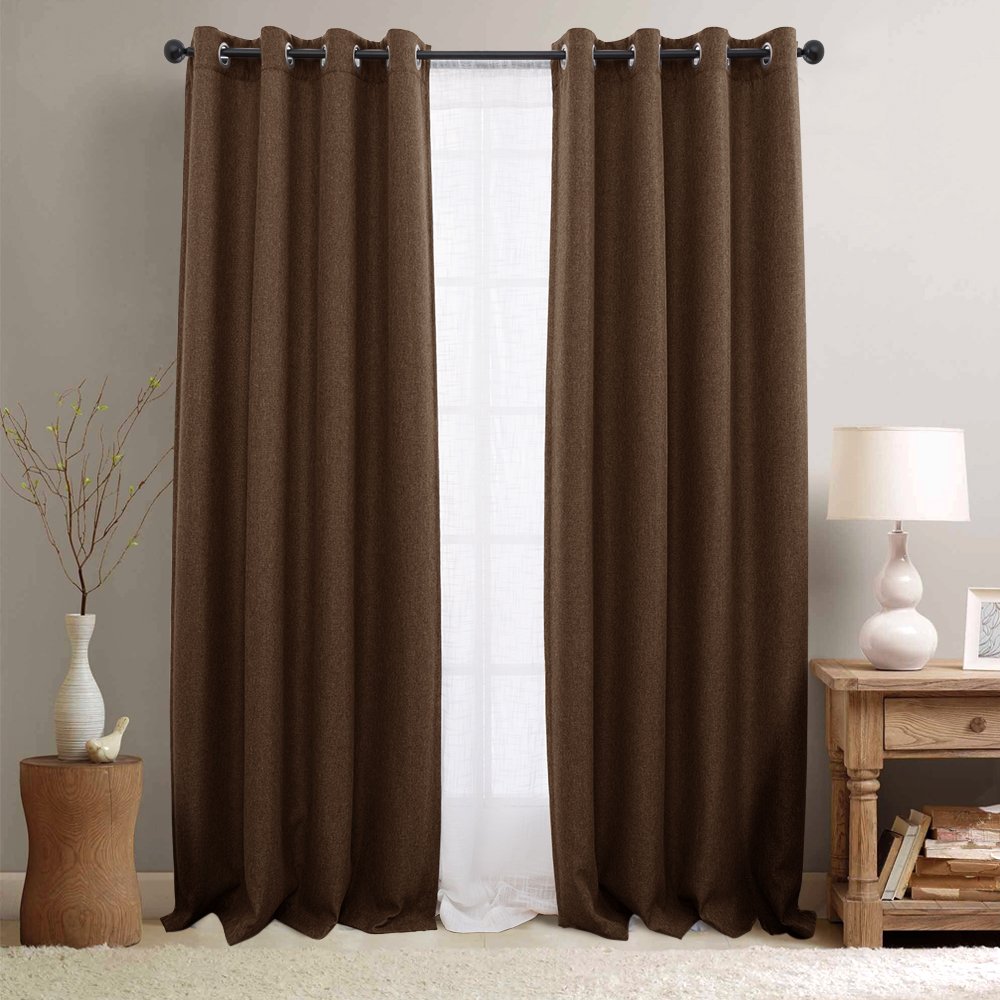 Dark Brown Bedroom Curtains Curtains & Drapes