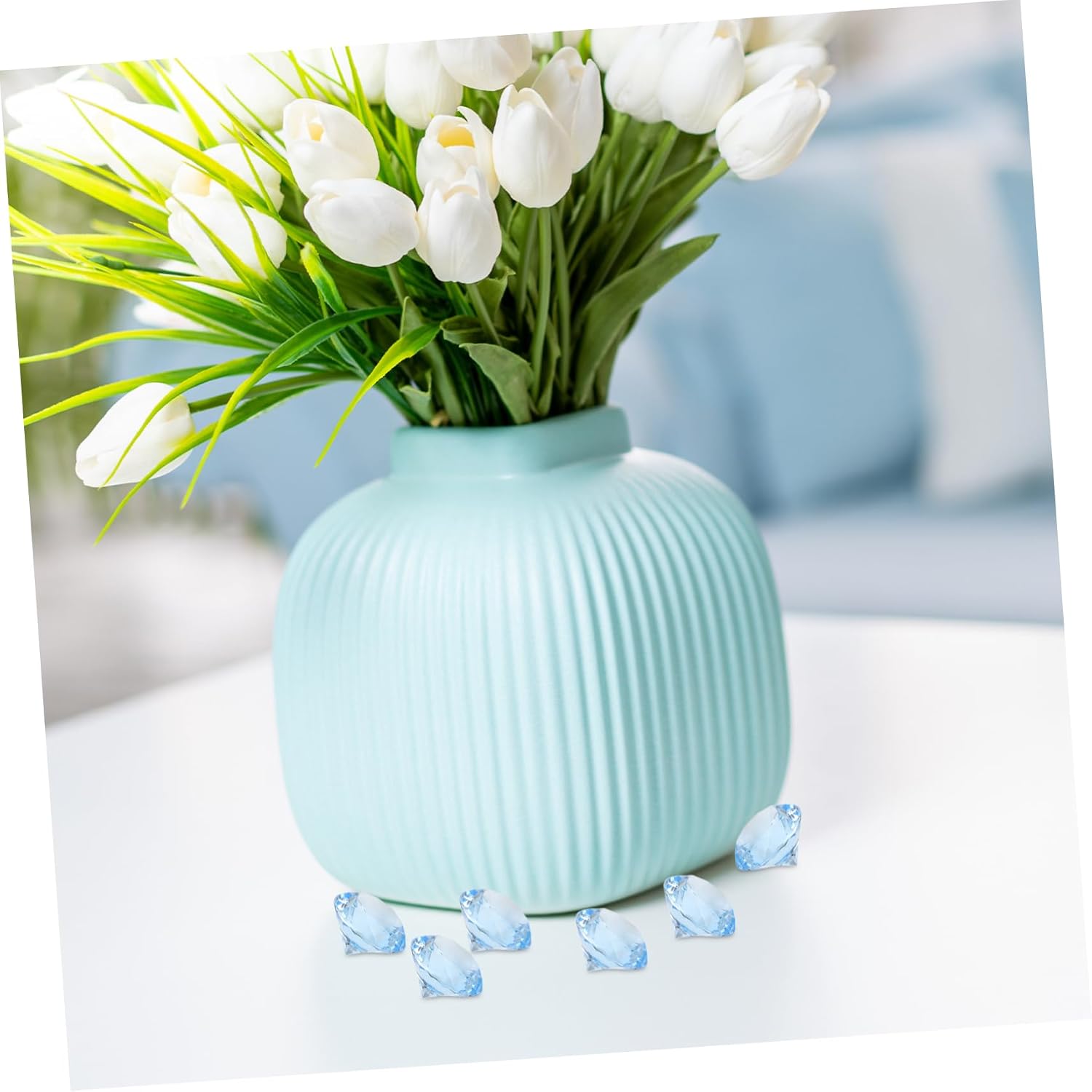 1 Pack Artificial Diamond Vase Filler Decorative Crystal Gems for Home Wedding Party Decorations