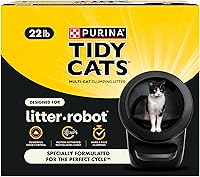 Purina Tidy Cats Clumping Cat Litter for Litter-Robot - Odor Control Formula, Hard Clumping, 22 lb Box, Vet Recommended
