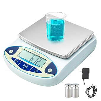 CXRCY High Precision Lab Scale 6000g x 0.01g, Analytical Electronic Balance with 11 Unit Conversion. Portable Gram Scale for Jewelry, Kitchen, Scientific & Scientific Use
