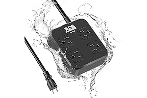 IPX6 Outdoor Power Strip: Weatherproof Ext. Cord Connection Box