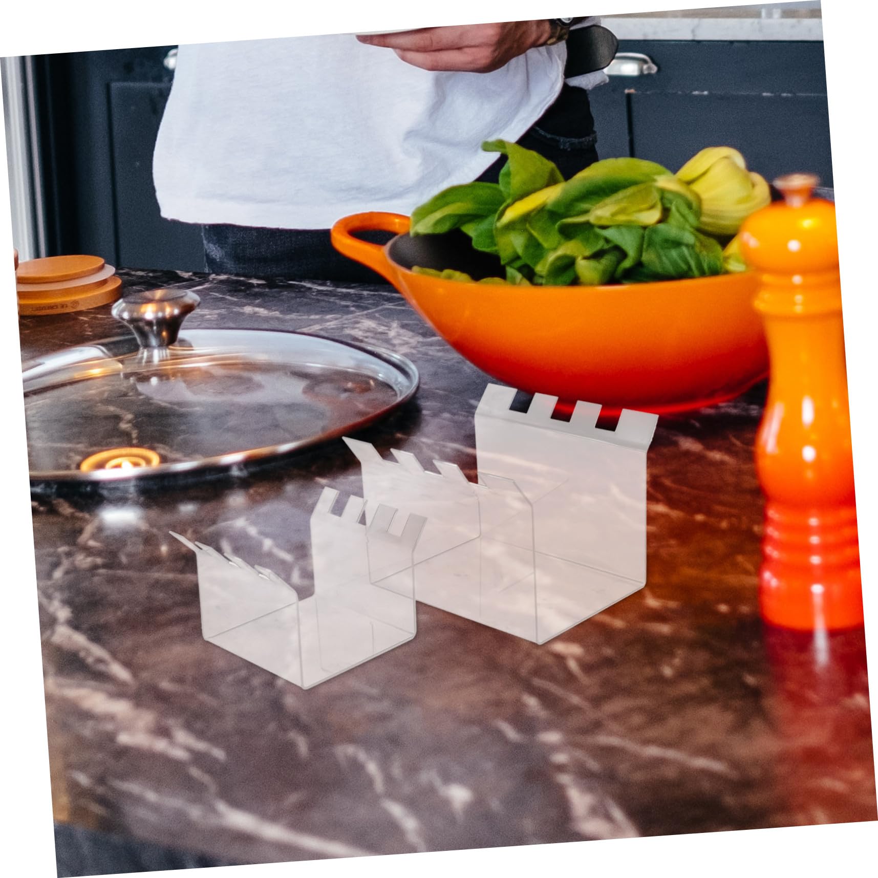 2pezzi per Sacchetti Acrilico Borse Preparazione Alimentare per Congelatore Design per e Versatile