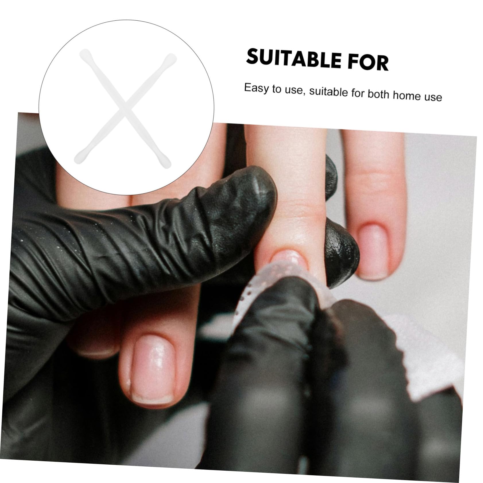 SOESFOUFU 10-in-1 Manicure Tools Cuticle Pusher Cleaner Scraper Steel Plastic Nail for Home Use