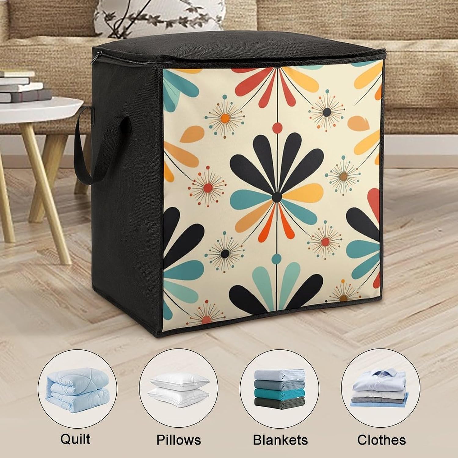 Comforter Storage Bag Large Capacity Zipper Clothes Storage Bin image 3