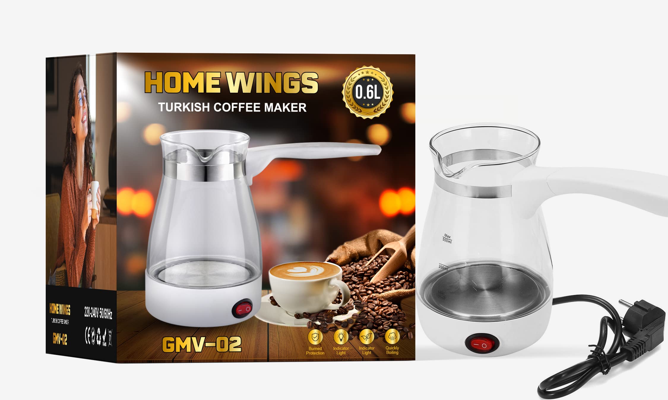 Buy Turkish Coffee Maker Electric Machine (Glass) Turkish Coffee Maker