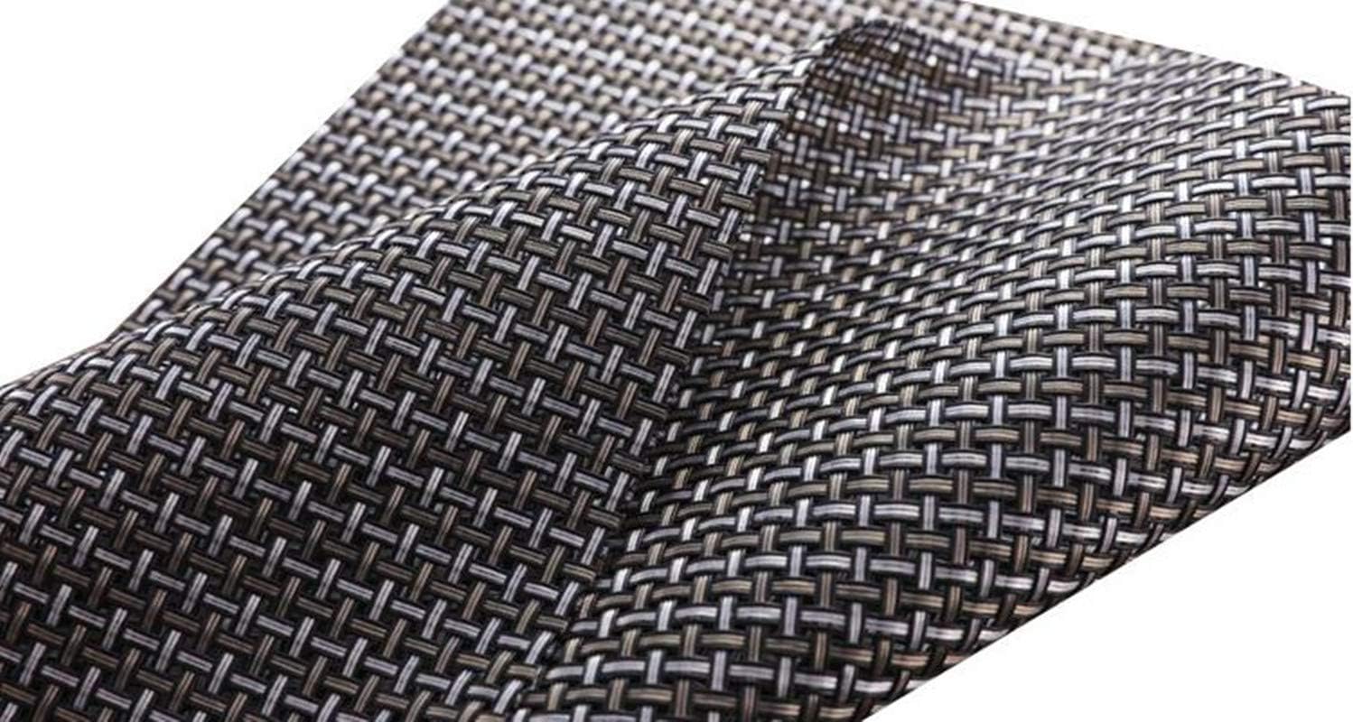 Round Table Placemats Set of 4 Wedge Placemats Heat Resistant Table Mats Pads Wipe Clean (Coffee) - Image 5