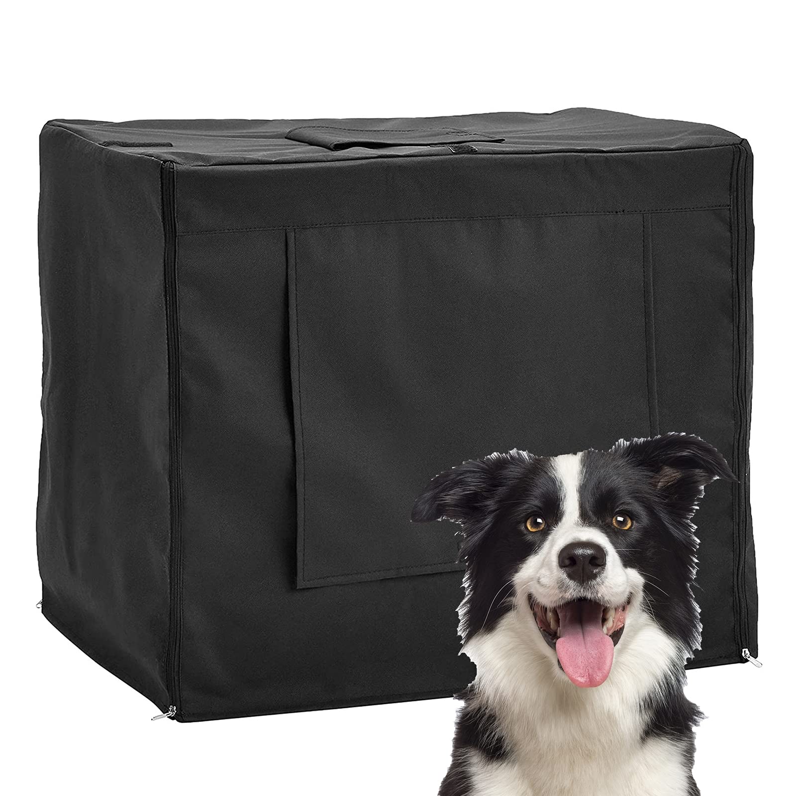 Housse de cage pour chien en tissu Oxford 420D imperméable et résistant pour intérieur