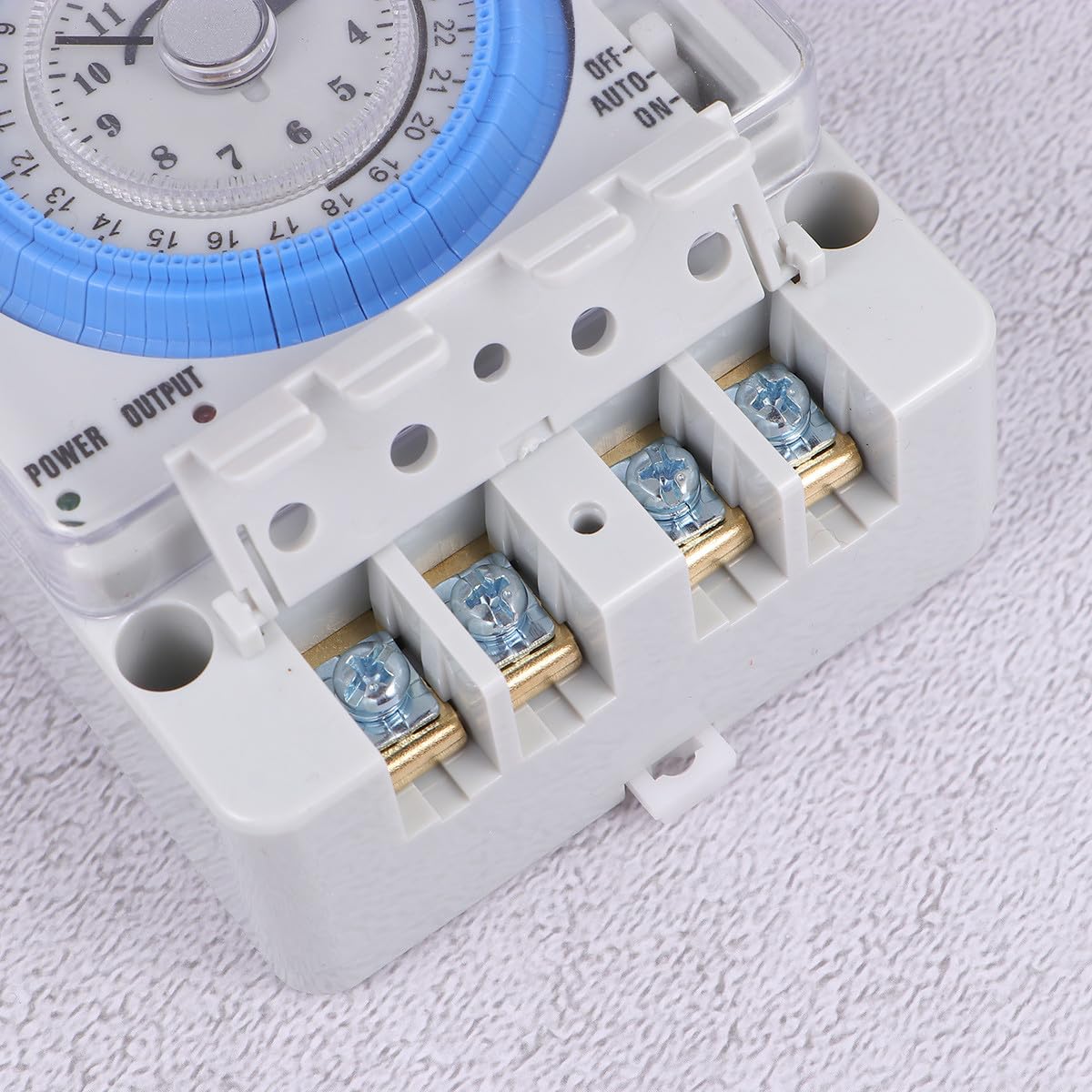 Temporizador Mecánico Compacto de Cocina 48vac/DC, Temporizador Multifuncional Manual Control Preciso, Duradero y Portátil para Uso Interior en Cocina y Horneado