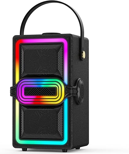 Altavoz Bluetooth, altavoces inalámbricos de 120 W de potencia máxima Boombox con graves profundos, subwoofer de sonido estéreo portátil con