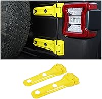 Vista 8 de CheroCar Cubierta de bisagra para portón trasero Jeep JL, soporte de neumático de repuesto para puerta trasera, accesorios exteriores para Jeep