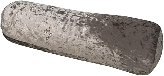 Lancashire Textiles Limited Manufacturers of quilts, pillows and homewares | Crushed Marble Velvet Round Hollowfibre Filled Bolster Pillow Cushion (Champagne)