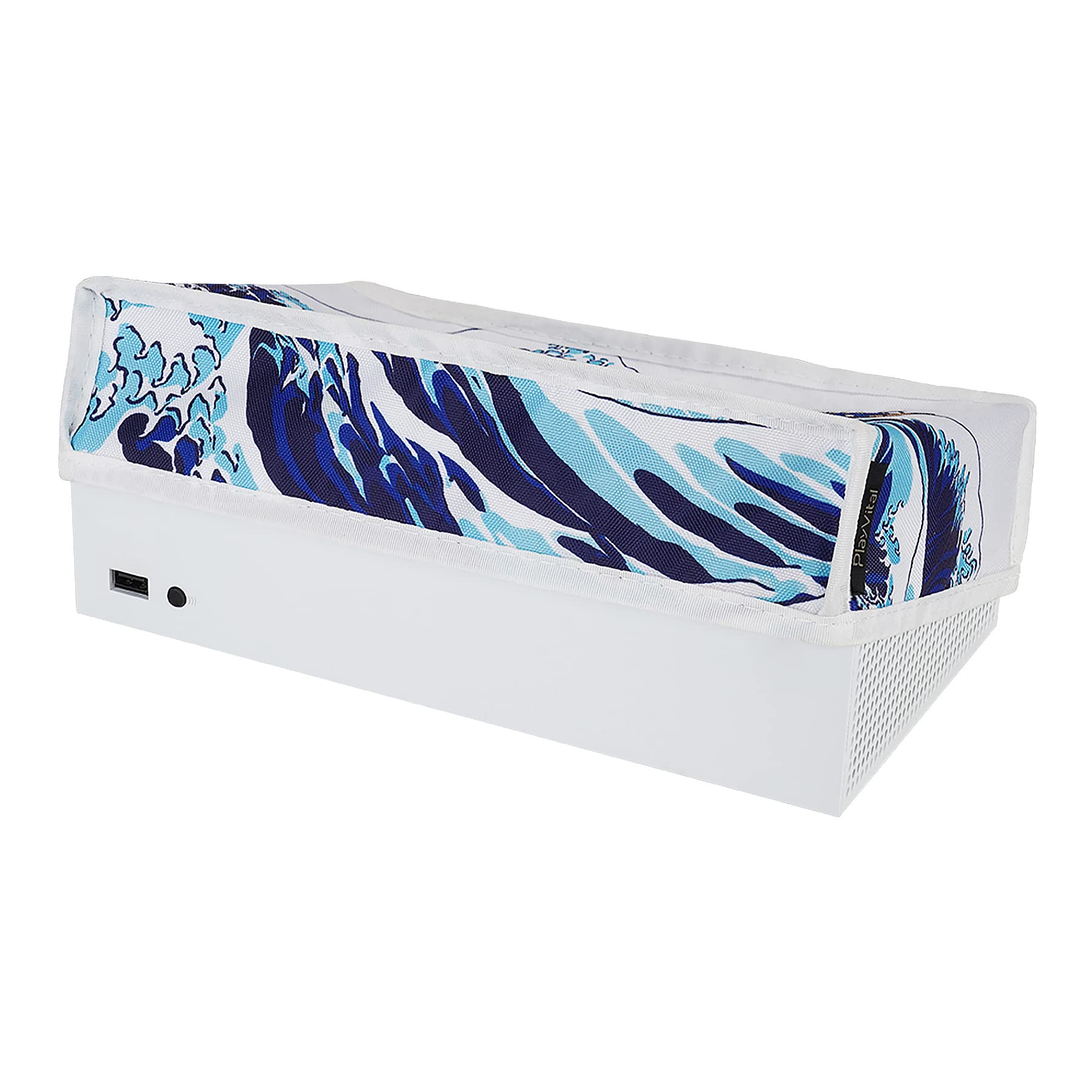 playvital Funda Antipolvo para Xbox Series S - Cubierta Protectora Horizontal a Prueba de Polvo, Resistente al Agua con Forro Suave y Acceso Fácil a Puertos, Accesorio para Consola (La Gran Ola)