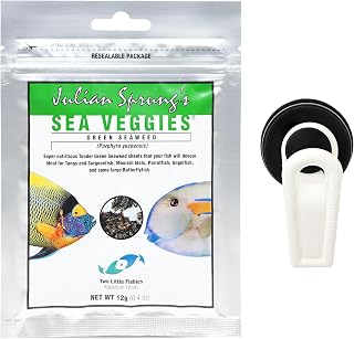Two Little Fishies Veggie Mag com pacote de vegetais do mar verde (2 itens)