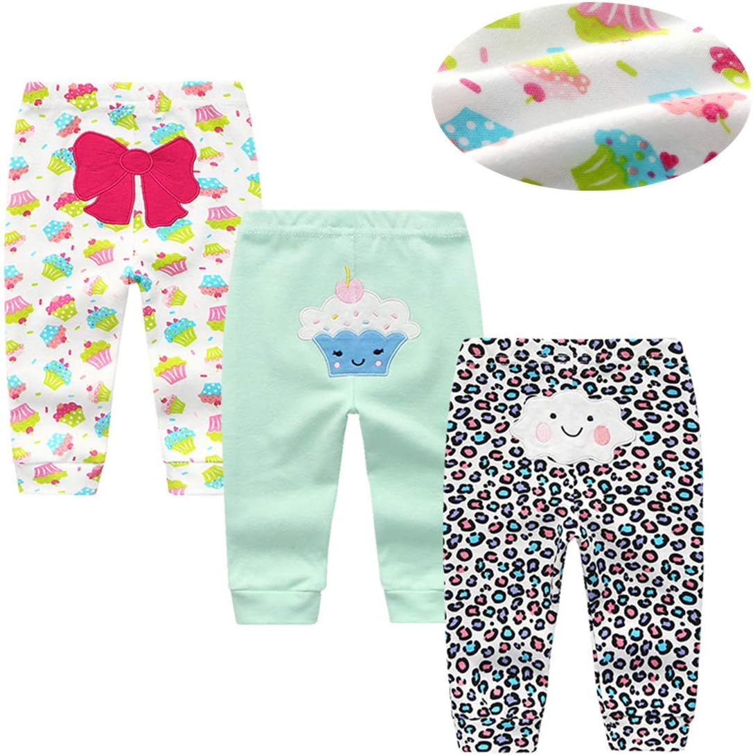 Kiddiezoom Baby Warmer Pants Lovely Boys Girls Solid Pant Trousers Leggings 0-24Month