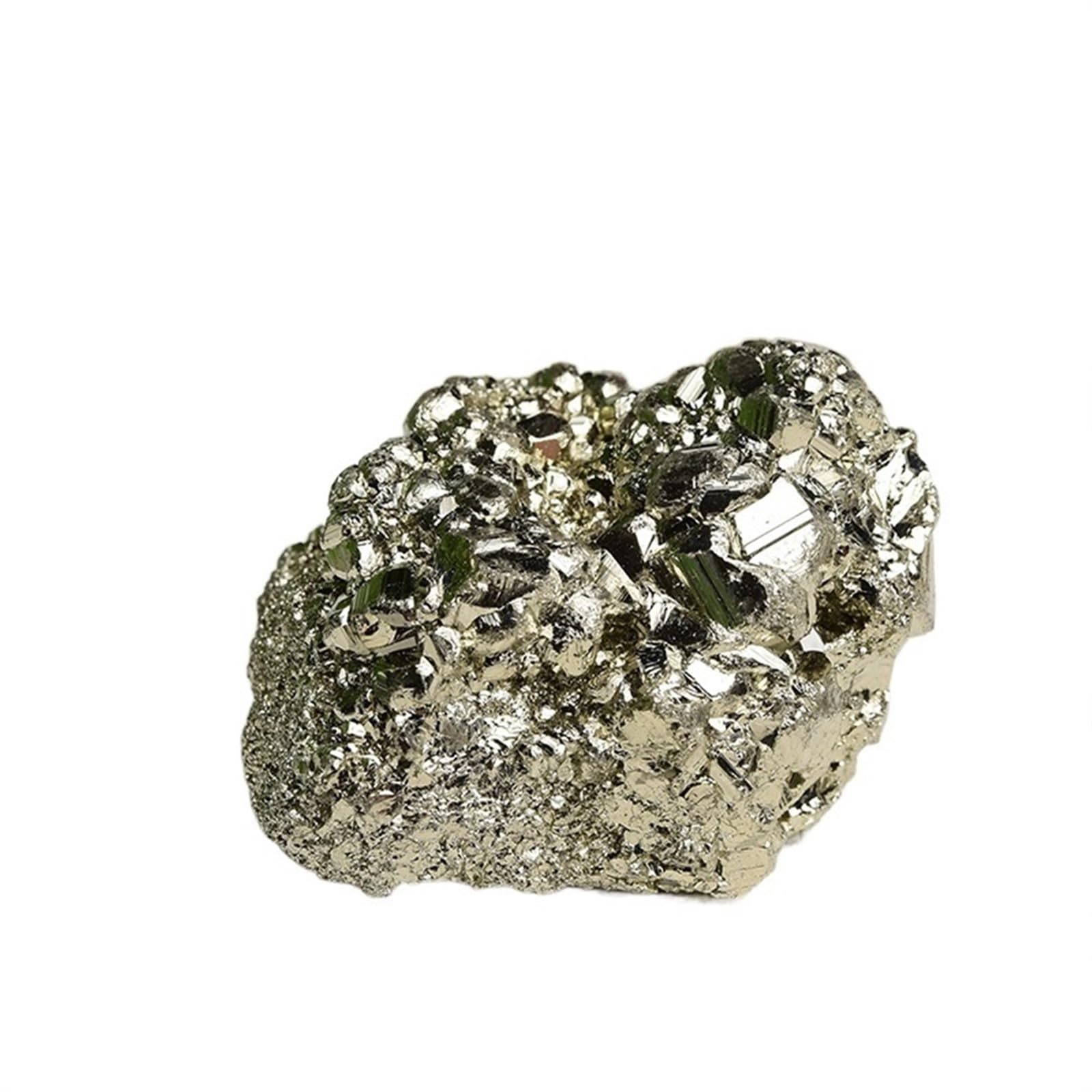 Wahom 1Pc Natural Pyrite Crystal Cluster Irregular Stone Rock Mineral Sample Reiki Home Decoration Raw Crystals Mineral Decoratio (Size : 30-40G)
