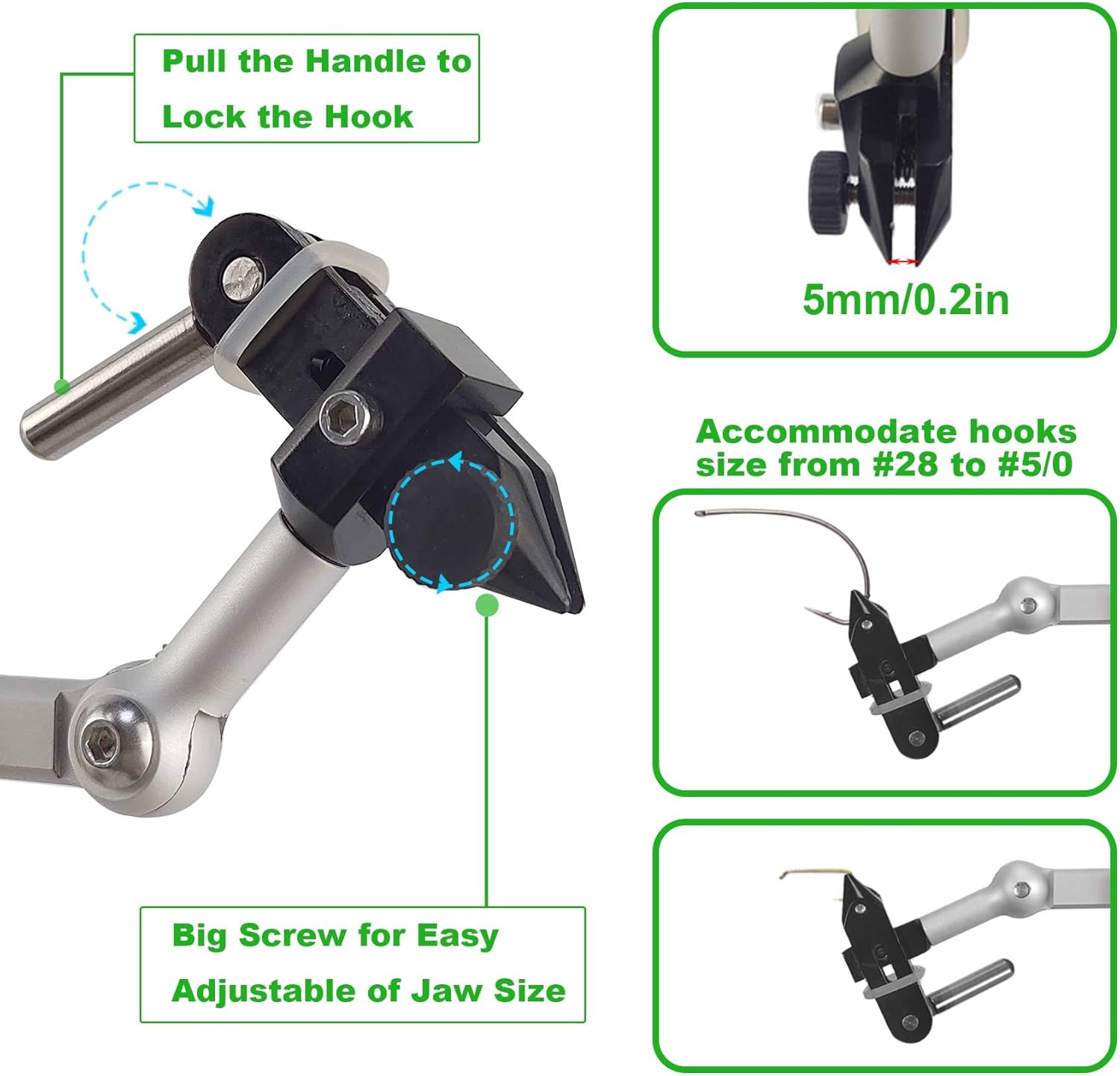 Riverruns II Generation Rotary Fly Tying Vise 360 Degree Rotation Ultra Light Rotary Fly Vise