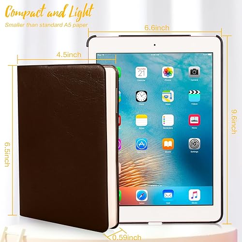 Miniatura 6 de Agenda 2024-2025, agenda semanal y mensual con calcomanías, calendario de cualquier año sin fecha impresa, 4.5 x 6.15 pulgadas (cacao)