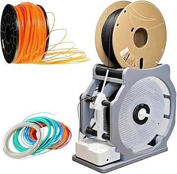 3D Filament Spool Winder, Industrial Electric Spool Rewinder with Smart Start/Stop Function, Neat Winding Uniform Without Tangling, for 1 Kg Spools, Universal Wire and Welding Wire Winder