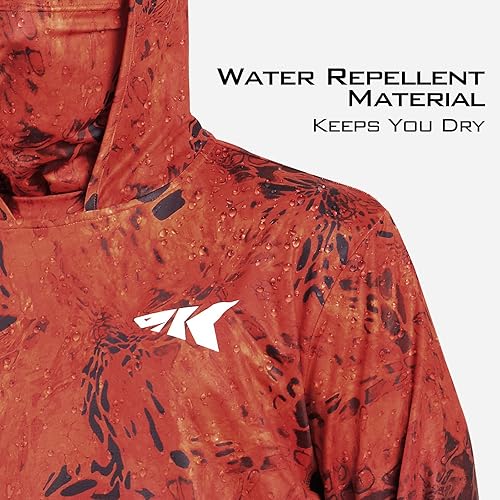 Vista 2 de KastKing - Sudadera con capucha para hombre, camisa de manga larga para pesca, camisa de protección UV UPF 50