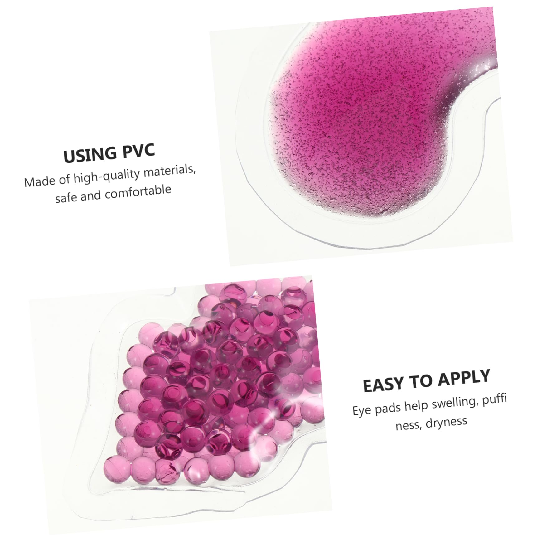 FRCOLOR 9 Pz Di Bellezza Impacco Di Ghiaccio Per Donna Maschera Termica Per Gli Occhi Occhio Termale Per Le Occhiaie Rotonde Viola,porpora Pvc Impacco Caldo e Freddo