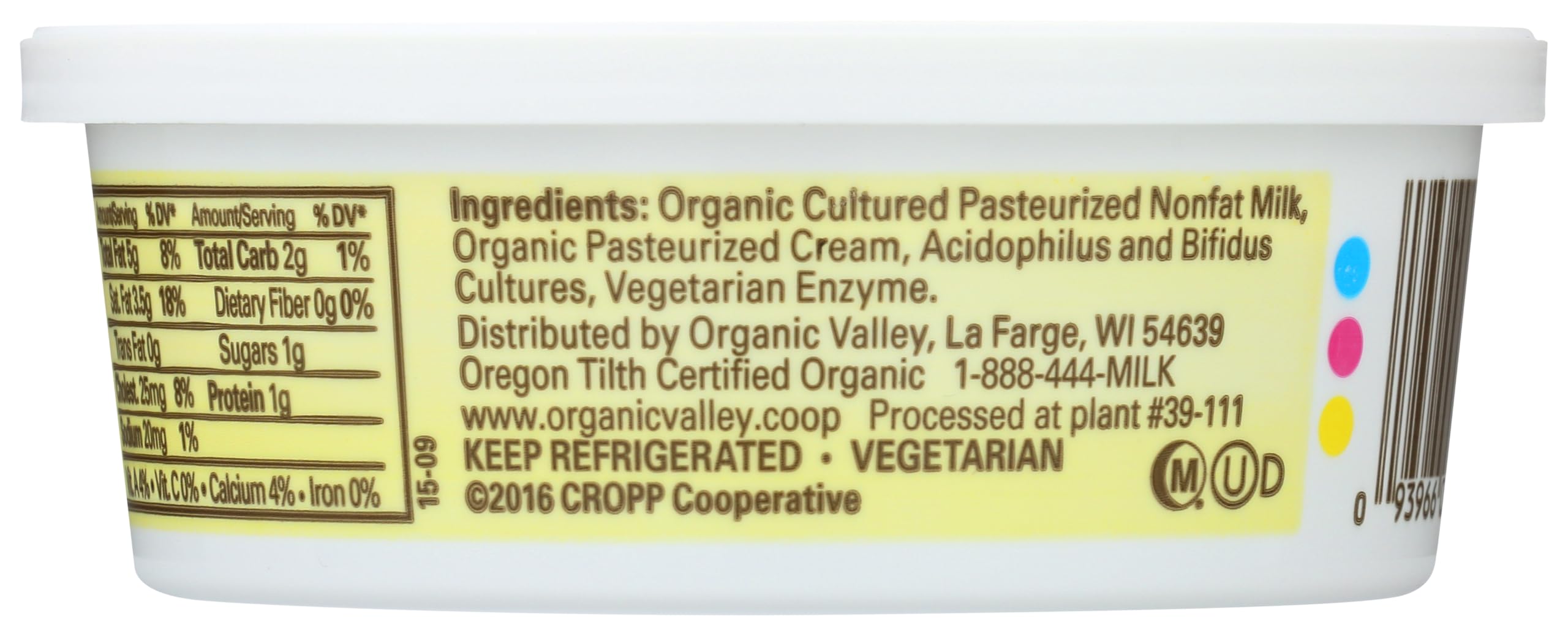 Organic Valley Sour Cream Organic 8 oz — view 3