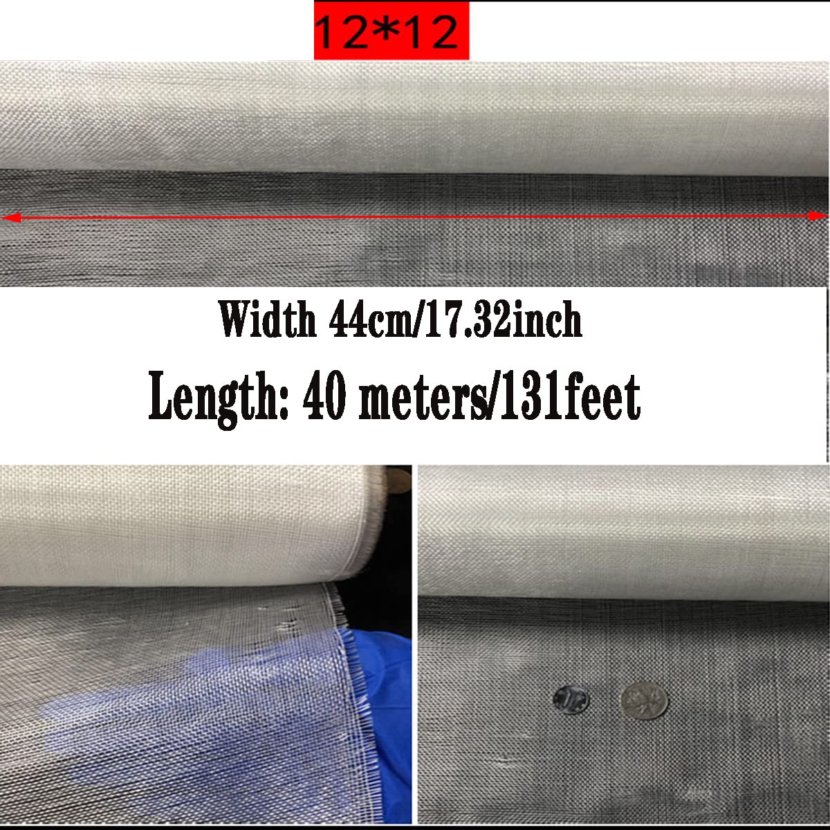 Tkanina z włókna szklanego, Tkanina z włókna szklanego o długości 40 m i wielu szerokościach(Width 44Cm)