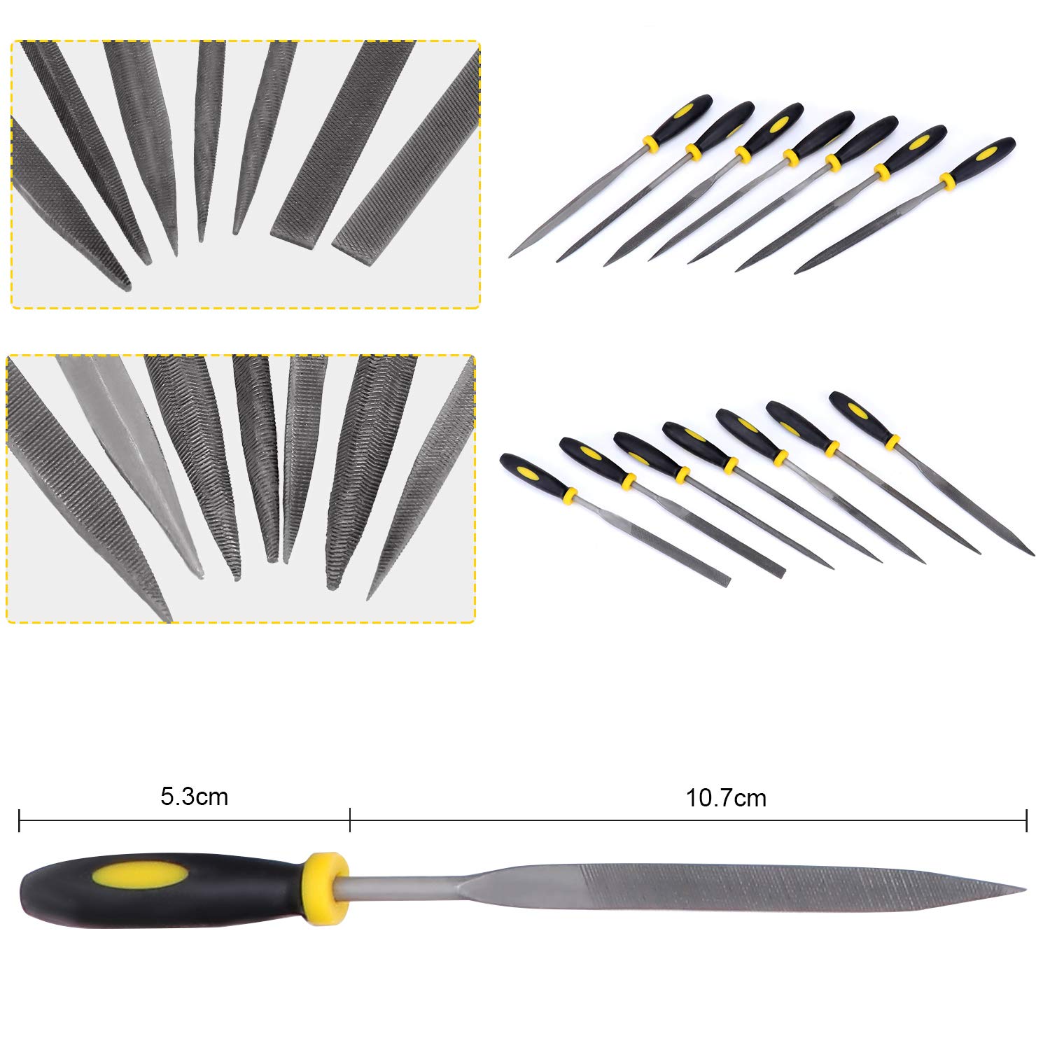Set Di 13 Lime Ad Ago Per Legno E Metallo - Con Lime Diamantate E Borsa Di Stoccaggio, Ideale Per Fai Da Te