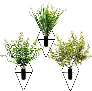 3 teiliges Künstliche Hängepflanzen mit Töpfen, Kunstpflanze Hängend, Topfpflanze Künstlich, Kunstpflanzen wie Echt, Fake Plant für Büro, Garten, Party, Wanddekoration, Übertopf Für Zimmerpflanzen