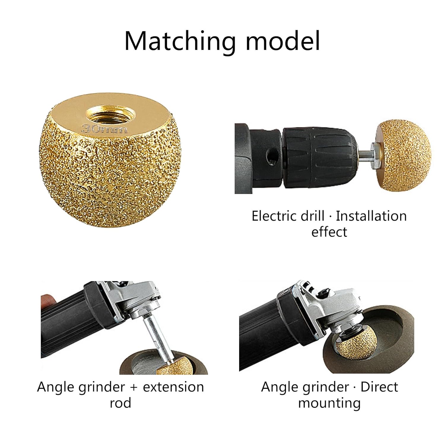 Brazing Diamond Pots Making Tool Machine Polishing Cobblestones Marble Abrasive Tool Inner Flower Pots Grinding Stone Cutting Supplies