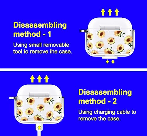 Miniatura 141 de MOSNOVO Funda protectora transparente para AirPods Pro 3, con anillo de metal duro de lujo de doble capa a prueba de golpes, diseñado para AirPods