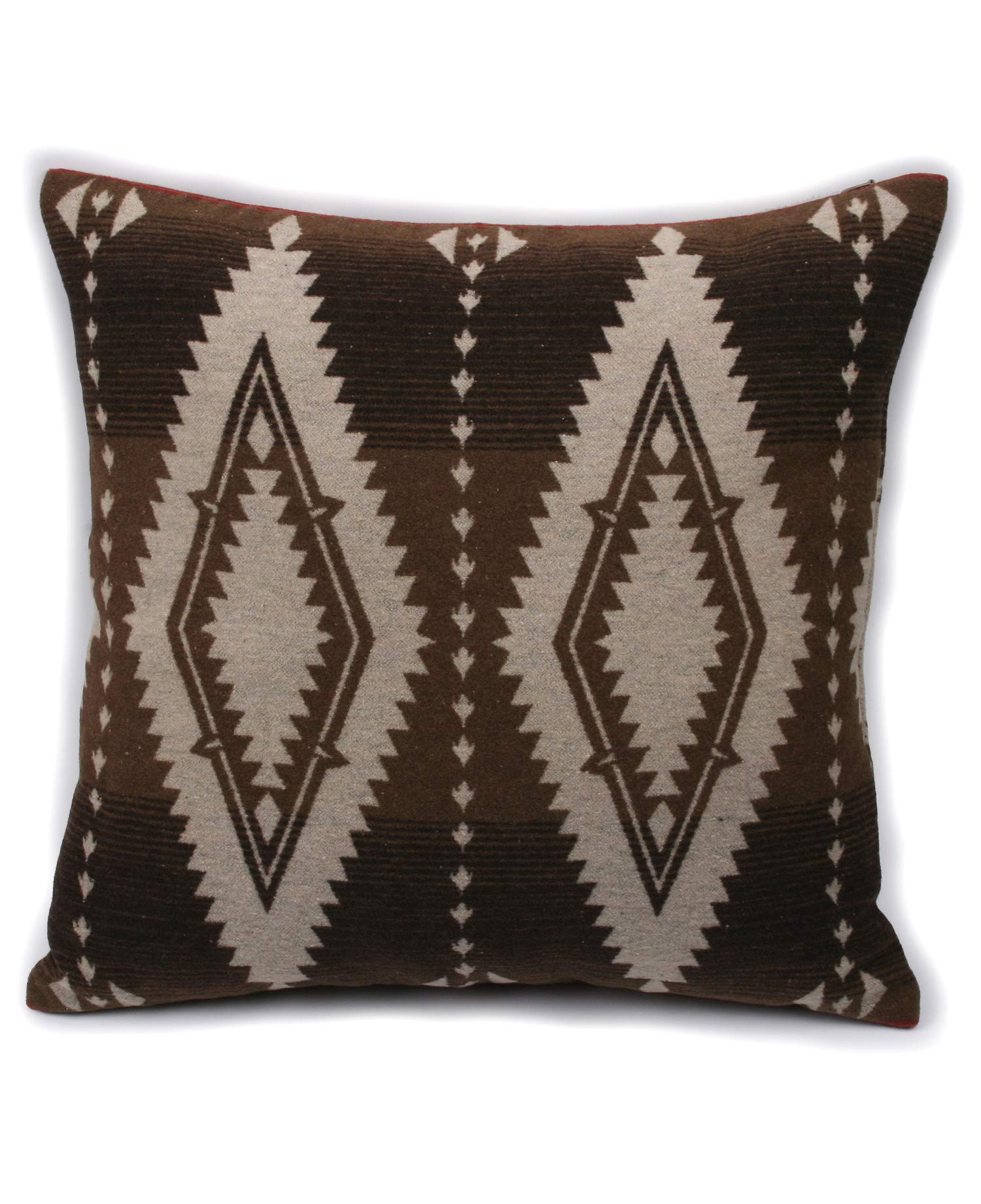 Inka Pattern Square Decor Pillow Case Cushion Cover (18"x18",Q-Brown)