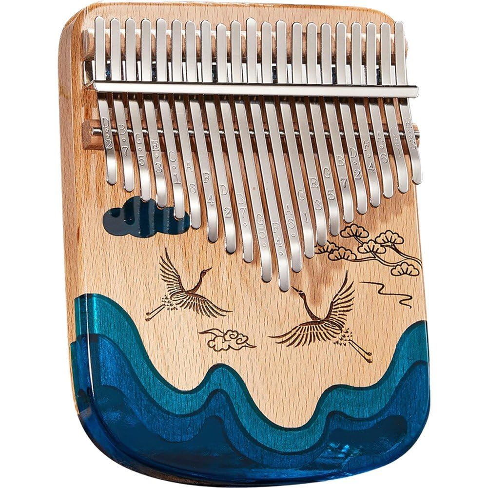 1 Piano De Pulgar Kalimba, Portátil De 21 Teclas, Piano De Dedo, Instrumentos Musicales, Regalo para Niños, Adultos, Principiantes, Profesionales