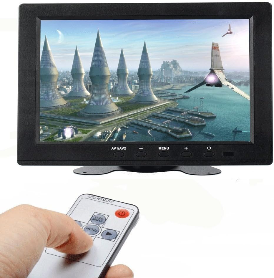 ATian 8-inch TFT LCD 1024x768 High Resolution Color Screen Video Monitor CCTV Monitor Security Monitor with Remote Control & VGA/BNC/AV/HDMI Input for PC & Cameras & Home Security, etc.