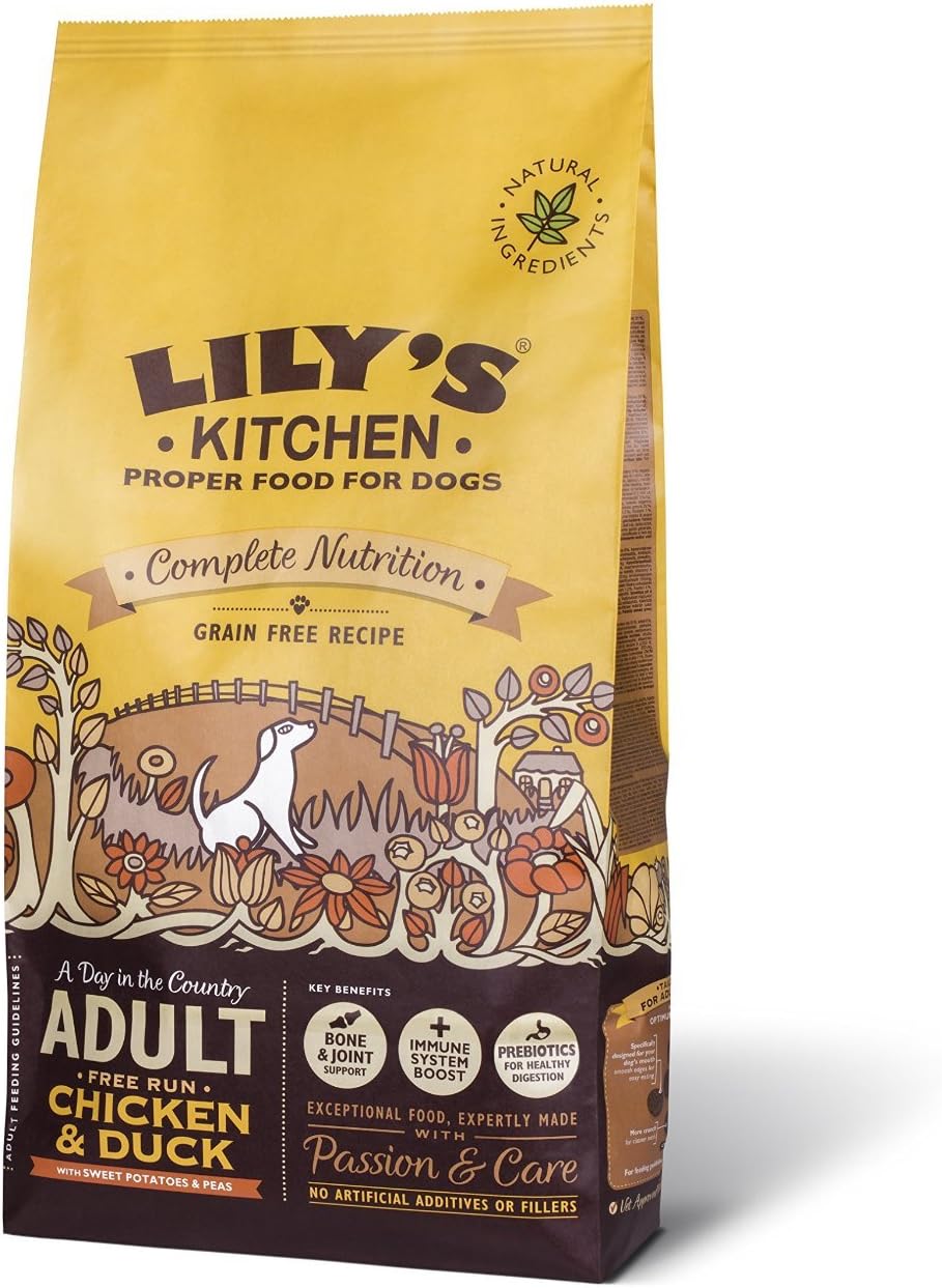 Lily's Kitchen Proper Food for Dogs Complete Nutrition Adult Chicken & Duck, 1000g