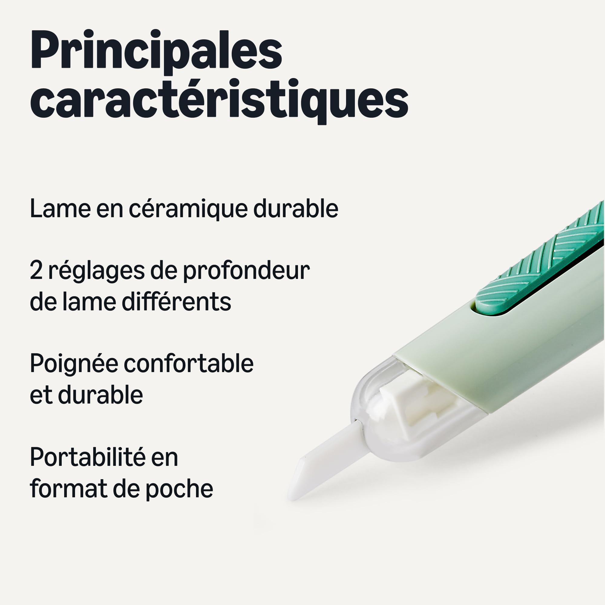 Image secondaire de Cutter en Céramique Amazon Basics - Précision et Élégance en Vert