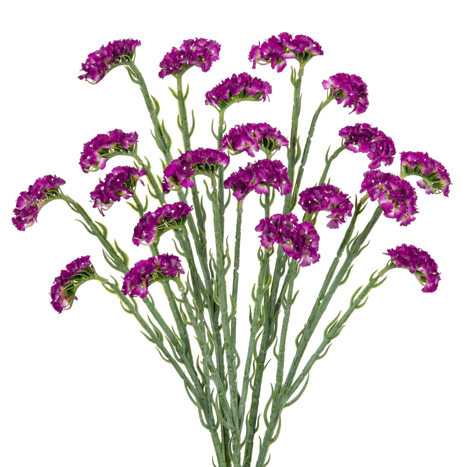 Oairse 5pcs Statice Artificial Flowers 64cm Purple Fake Flowers with Long Stem Faux Statice Sea Lavender Spray Stems for Home Wedding Bouquet Flora Arrangements Office Table Centerpieces Decoration