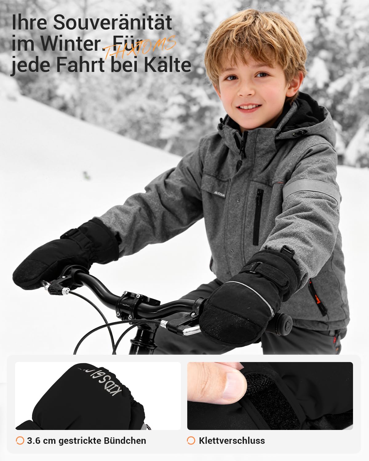 ThxToms Guantes de Esquí para Niños