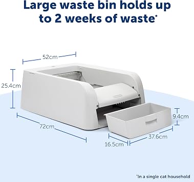 PetSafe ScoopFree Clumping Self-Cleaning Litter Box - No Scooping, Superior Odour Control, Multi-Cat Friendly