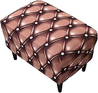 Vista 41 de CRFATOP Funda impresa para silla otomana grande, fundas elásticas para silla otomana rectangular, funda para taburete de almacenamiento, funda
