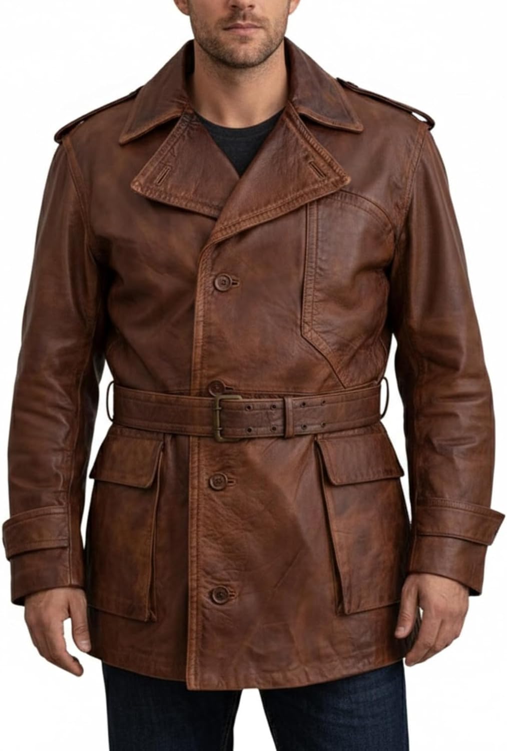World War 1 Regulation U.S. Army Air Service Flying Pilot WWI Three Quarter Jacket Coat SouthBeachLeather